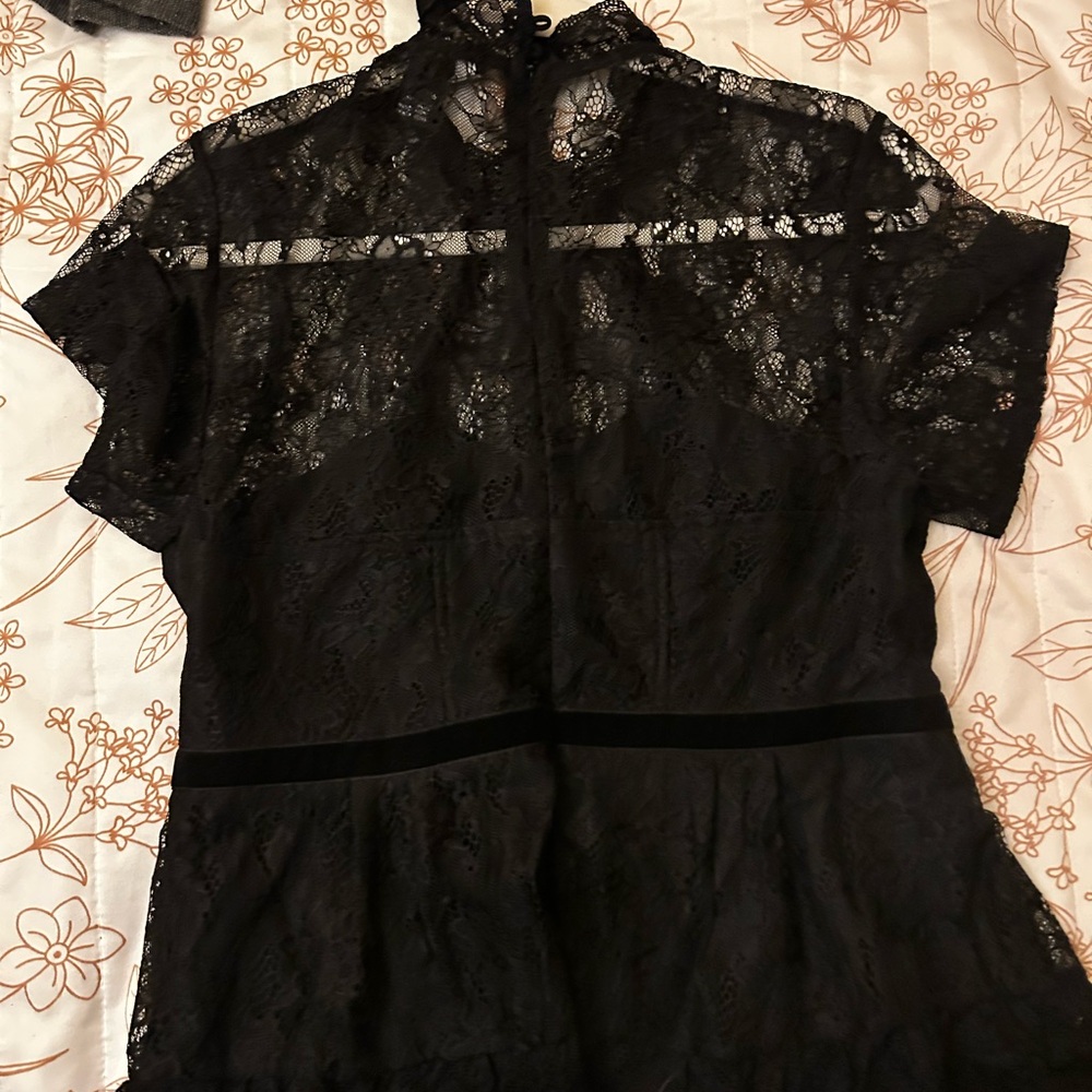 Elegant Black Lace Top